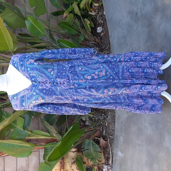 Spell and the Gypsy small City Lights flowy midi dress gown ruffle moon - Picture 1 of 10
